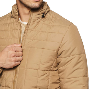 Sweat à capuche lesté matelassé personnalisé OEM en tissu lavable pour hommes - Product Image 4