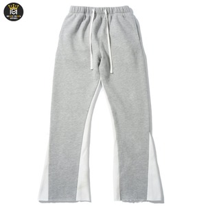 กางเกงขาบานเข้ารูปสำหรับผู้ชายกางเกงเอวกลางกางเกงลำลองซักได้สไตล์เฮฟวี่เวท - Product Image 1