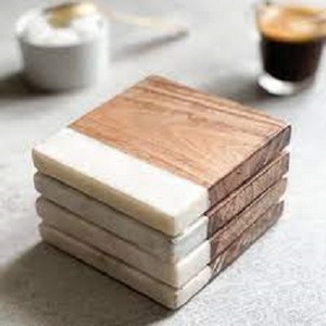 Sous-verres en résine de bois de manguier de Style classique de haute qualité - Product Image 3