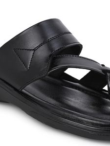 Wholesale Genuine Leather Men's Slip On Sandals Comfortable Casual <b>Slippers</b> Soft Cushioned Anti Slip Sole Open Toe <b>Summer</b> - Product Image 6