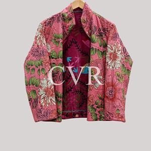 Abrigo de terciopelo con bordado floral, ropa exterior informal para mujer, abrigo de terciopelo floral bordado a mano - Product Image 2