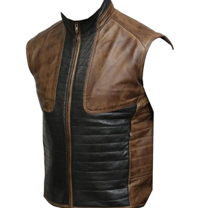 Gilet de moto en cuir professionnel fait à la main Faites votre propre nouveau gilet en cuir respirant élégant pour les hommes - Product Image 5
