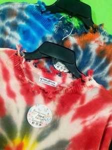 เสื้อสเวตเตอร์ถักแบบผูกย้อมสีสำหรับผู้หญิงเสื้อสเวตเตอร์แฟชั่นลำลองติดป้ายได้ตามต้องการ - Product Image 5