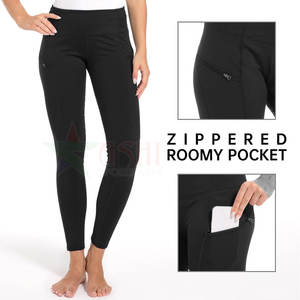 Leggings de Montar a Caballo para Mujer, Cintura Media, Impermeables, Resistentes al Viento, Spandex/Poliéster - Product Image 3