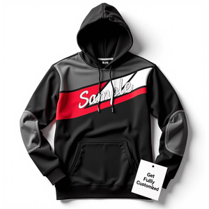 Sudadera con Capucha Extra Grande Personalizada para Hombre, Ropa Urbana Resistente, Sublimada, 100% Poliéster, Tejido Urbano con Mezcla de Algodón Básico - Product Image 2