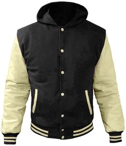 Custom Embroidery Logo <b>Men's</b> Wool Varsity <b>Jacket</b> with Breathable Windproof Design Winter Fleece Lining <b>Baseball</b> Style - Product Image 2