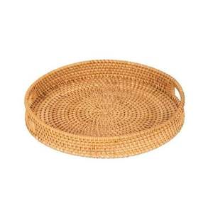 Plateau de service en rotin en osier de bambou naturel de haute qualité pour ustensiles de cuisine accessoires pour la maison et artisanat de décoration - Product Image 5