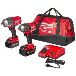 Kit de 2 Piezas para Automóvil de FUEL, Llave de Impacto de 1/2'' y Llave de Impacto Inalámbrica de 3/8'' con Motor sin Escobillas para Uso Industrial y Bricolaje - Product Image 5