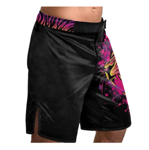 Pantalones cortos de protección contra sarpullidos MMA, diseños de algodón transpirable para entrenamiento de lucha, precios competitivos a granel, ropa de artes marciales OEM - Product Image 4