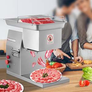 250Kg/H Electric <b>Meat</b> Slicer Stainless Steel 3mm Blades Grinder <b>Machine</b> Auto Kitchen Home Appliance Commercial Adjustable - Product Image 6