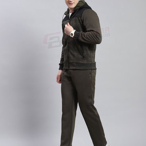 Conjunto Deportivo Informal de Invierno para Hombre, Dos Piezas, Transpirable y Ligero, con Sudadera con Capucha y Pantalones Jogger, Tela de Forro Polar - Product Image 2