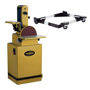 Lijadora de Banda y Disco Eléctrica con Base Móvil Universal de 6/12 Pulgadas, 1-1/2 HP, 115/230 Voltios, 1 Fase - Product Image 1