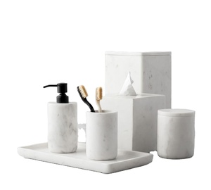Ensemble de salle de bain en marbre de haute qualité dernier ensemble produit le plus vendu ensemble de salle de bain en marbre pour la décoration de la maison - Product Image 1