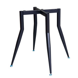 Patas de Acero Tubulares Cónicas de Estilo Industrial, Patas de Aluminio Resistentes para Mesas de Comedor y de Café CHBBA018 - Product Image 1