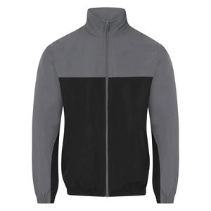 Survêtements d'entraînement de football d'hiver pour hommes de bonne qualité, couleur gris noir, manches longues, design personnalisé, 2 en 1, antibactérien, respirant - Product Image 2