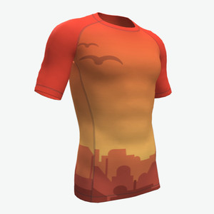High Quality Custom Made Sublimated Printing MMA Rash Guard <b>Compression</b> <b>Shirts</b> for Men-Short Sleeve Design Your Own - Product Image 4