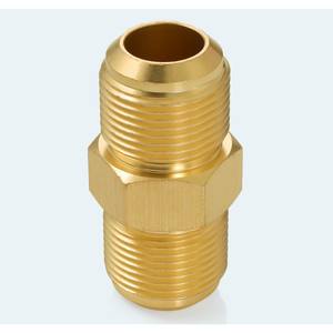 Unión de Latón BrassBlizz 3/4 X 3/4 (Paquete de 2) - Rosca 1-1/16-14, 45° °   Conector de Latón SAE, 1050 PSI para Refrigeración HVAC - Product Image 3