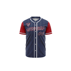 Sublimación de letras bordadas para hombre, camiseta de béisbol con cuello en V, camisetas de sóftbol, características transpirables, venta al por mayor a granel - Product Image 1