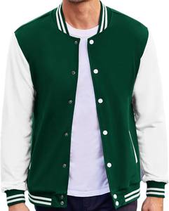 Vestes d'université de bombardier de baseball d'hiver en polaire de style cool personnalisé pour hommes veste décontractée pour homme avec lettres vente en ligne - Product Image 2