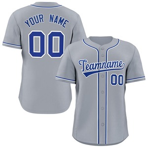 Maillot de baseball personnalisé par sublimation, manches courtes, boutons intégrés, uniforme d'équipe avec passepoil MICR@TECH SPORTS, tailles jeunes et adultes - Product Image 6