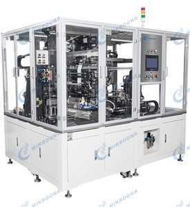 Machine d'empilage automatique à station unique pour ligne <span class=keywords><strong>pilote</strong></span> de cellules de poche - Product Image 1