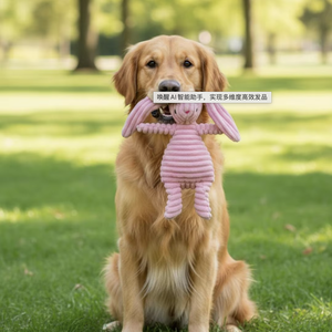 Giocattoli da Masticare per Cani e Gatti, Morbidi e Sicuri, in Tessuto Simil-Corduroy, Resistenti, 28*20 CM, Stampa Animali Cartoon, per Interni/Esterni - Product Image 3