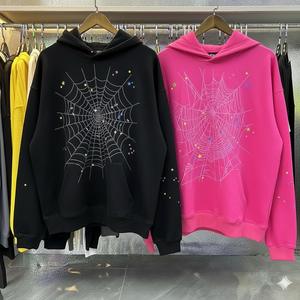 Sudadera Personalizada para Hombre, Modelo Spiderr 55 5, 400 g/m², Algodón Grueso, Estampado de Pedrería, Diseño Gótico, Ropa Urbana, BSCI ISO 9001 OEKO TEX - Product Image 4