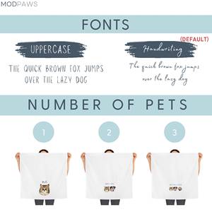 Салфетка для чистки домашних животных под заказ, с использованием фото домашних животных, персонализированные кухонные полотенца для кошек, полотенца для собачьей посуды на заказ, полотенце для кошек - Product Image 3