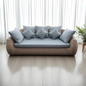 Ensemble de meubles en faux osier PRSF-015n en poly rotin grand patio extérieur sièges de loisirs en forme de lune pour jardin ou terrasse - Product Image 5