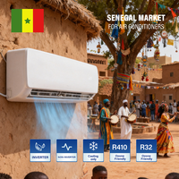 Climatiseur mural split à vitesse fixe 12000 BTU, refroidissement seul, R410a T1, pour usage domestique et commercial en Afrique