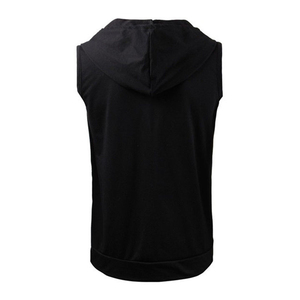 Vente en gros Sweat à capuche sans manches en polaire chaud pour hommes Pull à capuche décontracté Personnalisable Logo Design - Product Image 5