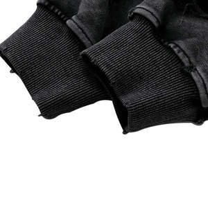 Sudaderas con capucha de lavado ácido para hombre de diseño personalizado OEM de alta calidad 100% algodón transpirable ropa de invierno estilo callejero teñido liso - Product Image 5