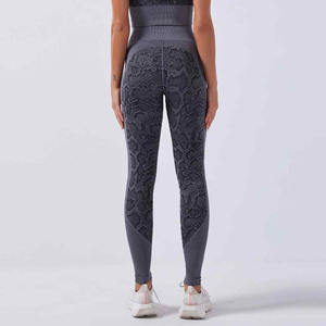 2025 mallas deportivas de alta calidad para mujer, ropa de gimnasio más vendida a la moda, cintura alta, posición de logotipo alto, precio razonable - Product Image 4