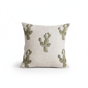 Última llegada: Hermosa funda de cojín hecha a mano con estampado de cactus para silla, decoración de sala de estar, funda de cojín de viaje. - Product Image 1
