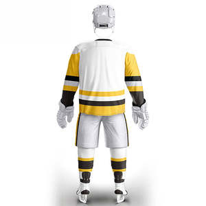 Personalizable 100% Poliéster Ligero de manga completa Uniforme de hockey sobre hielo Ropa deportiva de alta calidad con el logotipo del nombre del equipo Conjuntos OEM - Product Image 6
