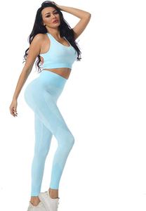 Conjunto de Yoga de 3 Piezas para Mujer, Personalizado, de Alta Calidad, Ligero, Leggings Deportivos para Mujer, Ropa Deportiva - Product Image 3
