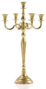 5-Arm Handmade Aluminum Wedding & Christmas Home Decoration <b>Candle</b> <b>Holder</b> <b>Lantern</b> with Gold Finish - Product Image 5