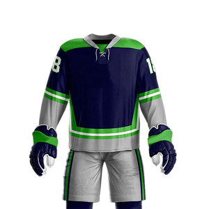 Conjunto de Uniforme de Hockey sobre Hielo Personalizado con Jersey, Calcetines y Pantalones para Equipos y Clubes, Fabricante OEM - Product Image 4