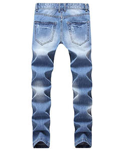 กางเกงยีนส์ผ้าแคนวาสแบบสกินนี่สำหรับนักขี่จักรยานผ้ายีนส์ทรงดินสอรัดรูปสีดำ - Product Image 2