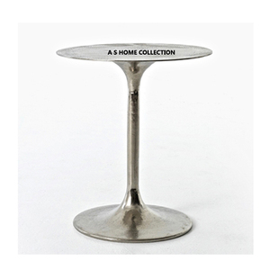 Metal de aluminio Forma redonda Acabado en oro Mesa auxiliar de esquina Estilo elegante Aspecto único Venta caliente La más alta calidad - Product Image 3