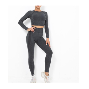 Conjuntos Deportivos de Alta Calidad para Mujer, Sin Costuras, Transpirables, Elásticos, para Fitness, Correr, Ropa Deportiva Activa, Cintura Media, Diseño Sólido, Ligeros - Product Image 6