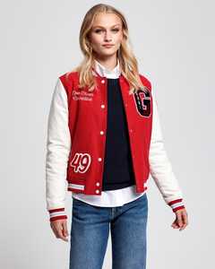 Chaquetas de béisbol Varsity de lana de estilo callejero para hombre personalizadas, cuello levantado, logotipos bordados tejidos, parches de chenilla Letterman - Product Image 5