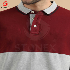 Custom Logo Men Polo T-shirt Cotton Polyester With Logo Design Short Sleeve Polo <b>TShirts</b> - Product Image 3