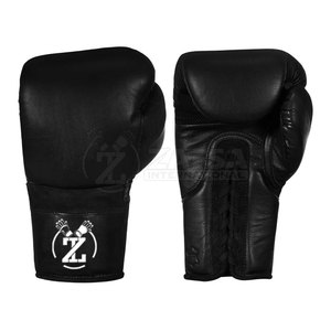 Custom Design Sports Equipment Boxing <b>Lace</b> Up <b>Gloves</b> Training Wear Boxing <b>Lace</b> Up <b>Gloves</b> Leather Boxing <b>Gloves</b> - Product Image 1