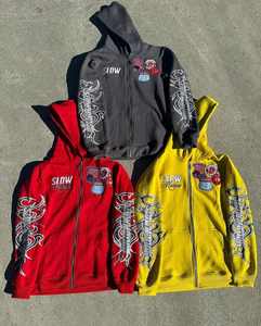 Sudadera con Capucha de Alta Calidad, 400 g/m², Estilo Vintage Lavado, Ropa Urbana para Hombre, Corte Holgado, Estilo Renacentista - Product Image 4