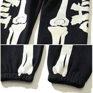 กางเกงวอร์มเอวสูงกันน้ำสำหรับผู้ชายกางเกงวอร์มสีเรียบป้องกันริ้วรอยสำหรับกลางแจ้งแนวยุทธวิธีแบบลำลอง - Product Image 4