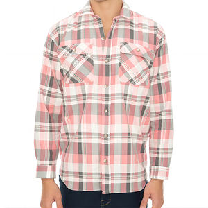 Chemise en flanelle pour homme, prix de gros, dernier style, très vendue, anti-plis, durable, coton/laine, haute qualité, écologique, respirante - Product Image 2