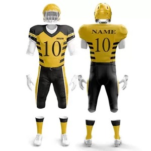 Proveedor Profesional de Uniformes de Fútbol Americano, Camisetas y Pantalones de Primera Calidad, Transpirables, Impresos con Serigrafía, de Viscosa/Algodón de Secado Rápido - Product Image 4