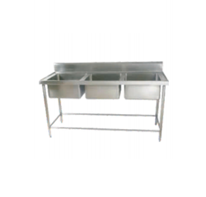 Unité d'évier en acier inoxydable de qualité commerciale Construction de haute qualité pour un flux de travail de cuisine efficace - Product Image 1