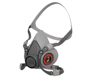 หน้ากากป้องกันฝุ่นละออง 3M 6200 แบบครึ่งหน้า ใช้ซ้ำได้ ผลิตจากวัสดุ TPE น้ำหนักเบา ดีไซน์สวมใส่สบาย ป้องกันฝุ่นละออง แก๊ส และไอระเหย - Product Image 2